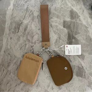 Brand new with tags Lululemon dual pouch keychain
